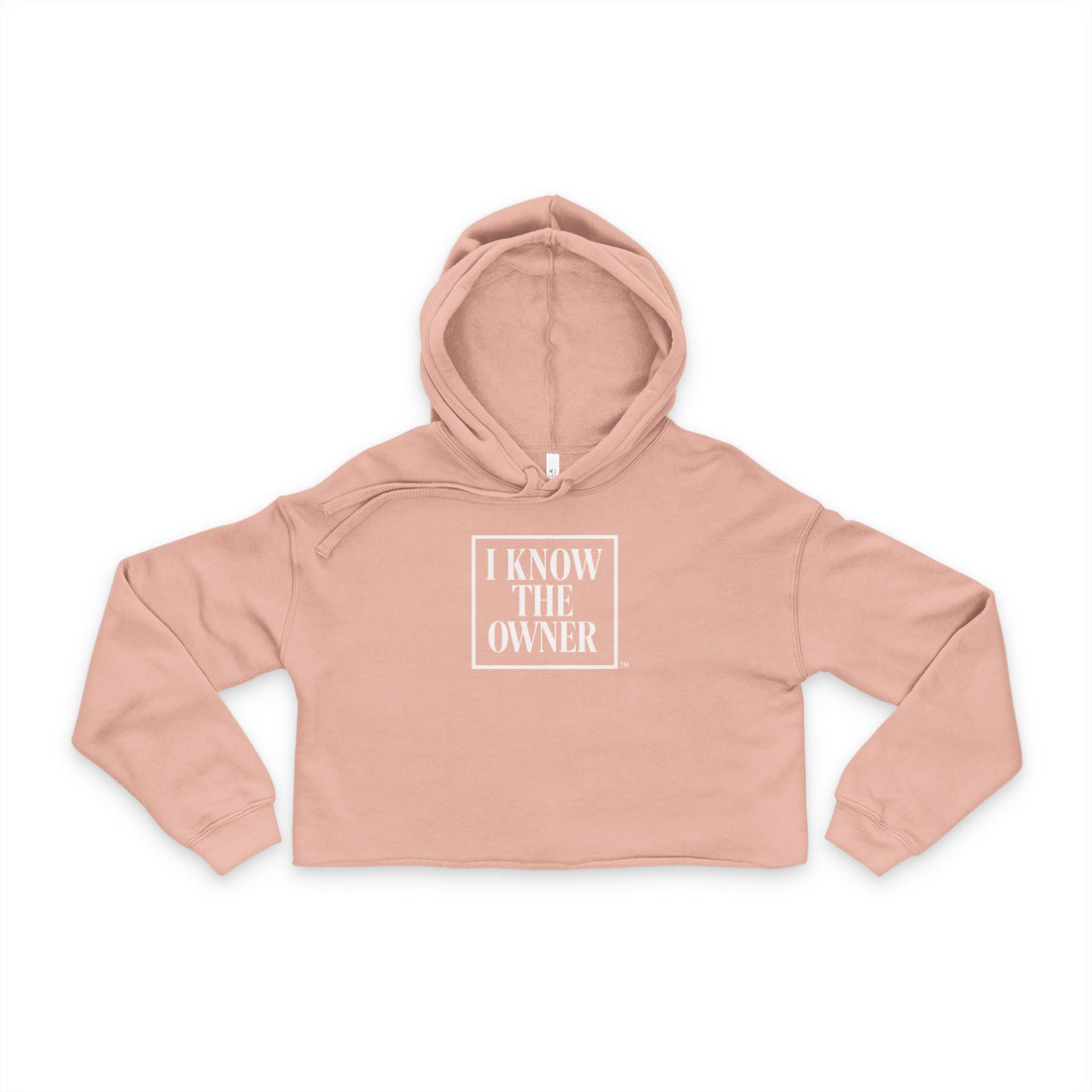 Cropped Heavyweight Hoodie- I KNOW THE OWNER™